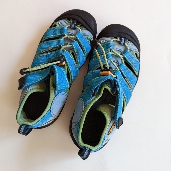 Keen Big Kids Sandals Blue Green Unisex Boys Girls 2 - Picture 8 of 10